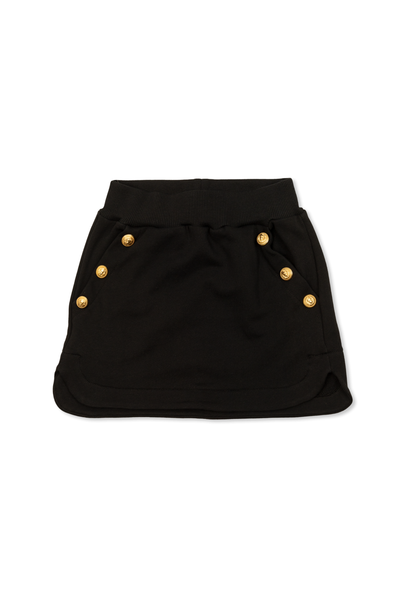 スカート BALMAIN Logo button skirt Black Balmain Logo Button Midi Skirt In Black | ModeSens
